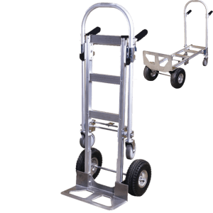 Transport cart DJTR 350 AL – two-positioned with smooth transition to a platform trolley.