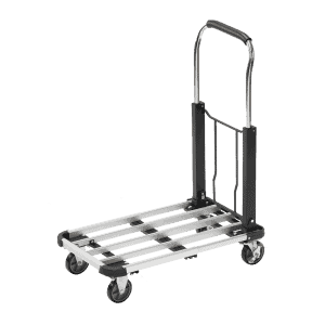 Aluminium platform cart - Meister has a sturdy ribbed platform.